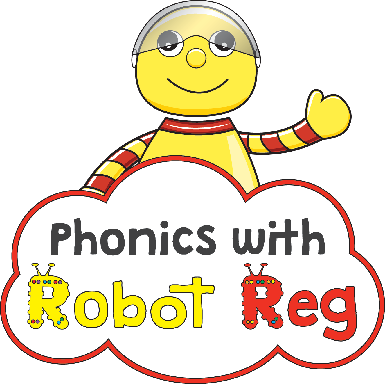 Phonics with Robot Reg Loughborough's logo