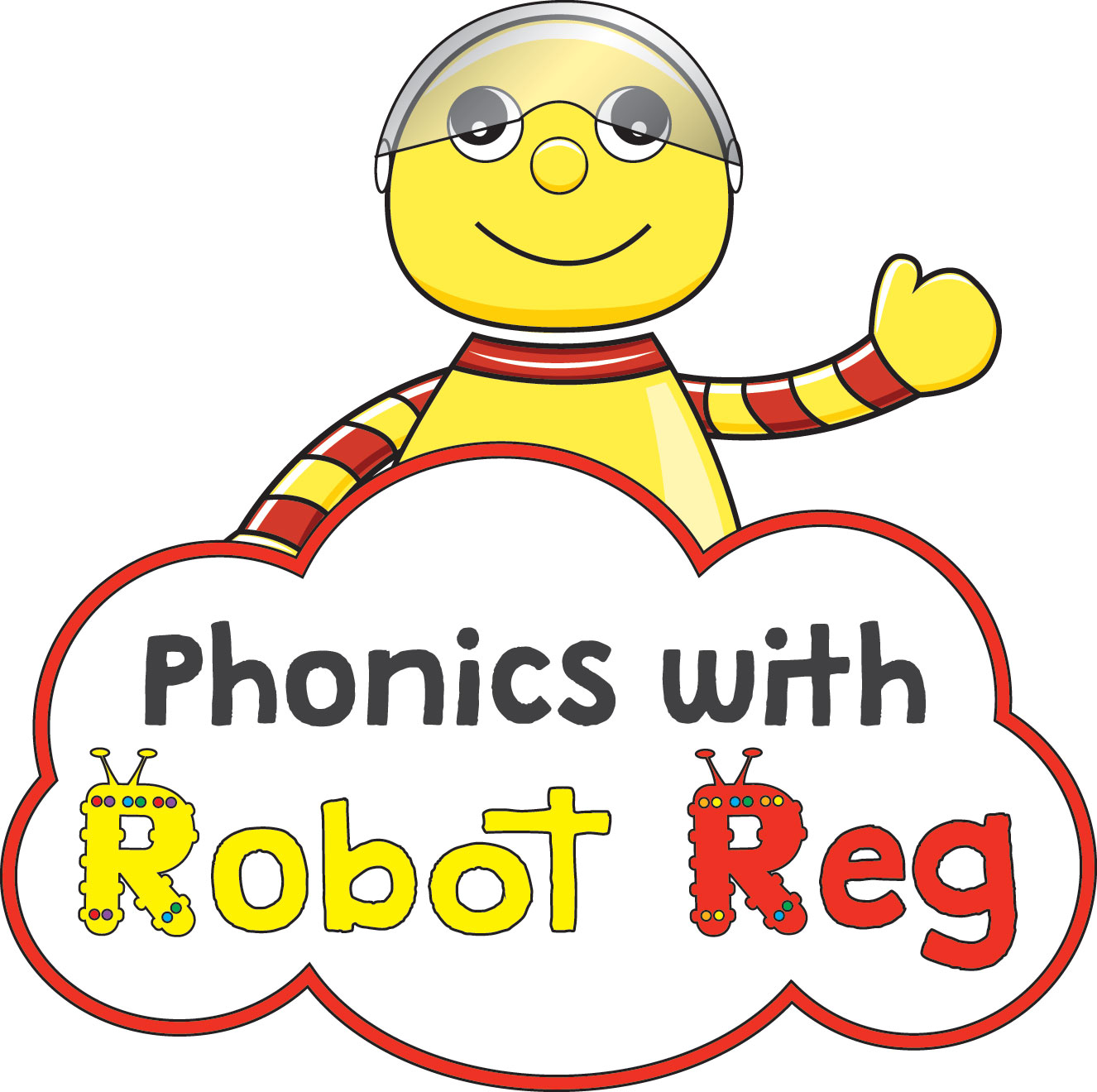 Phonics with Robot Reg South Warrington's logo