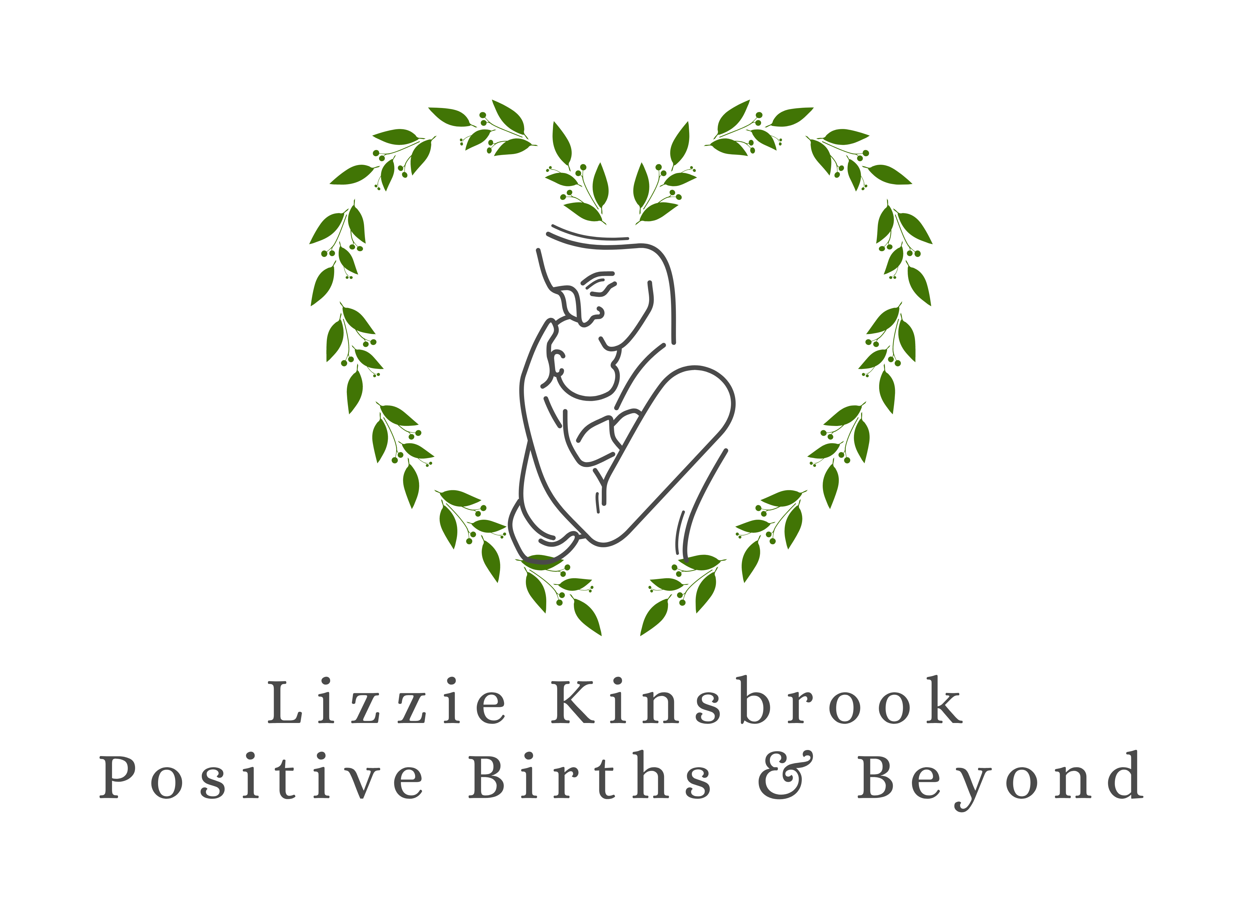 Lizzie Kinsbrook Positive Births & Beyond's logo