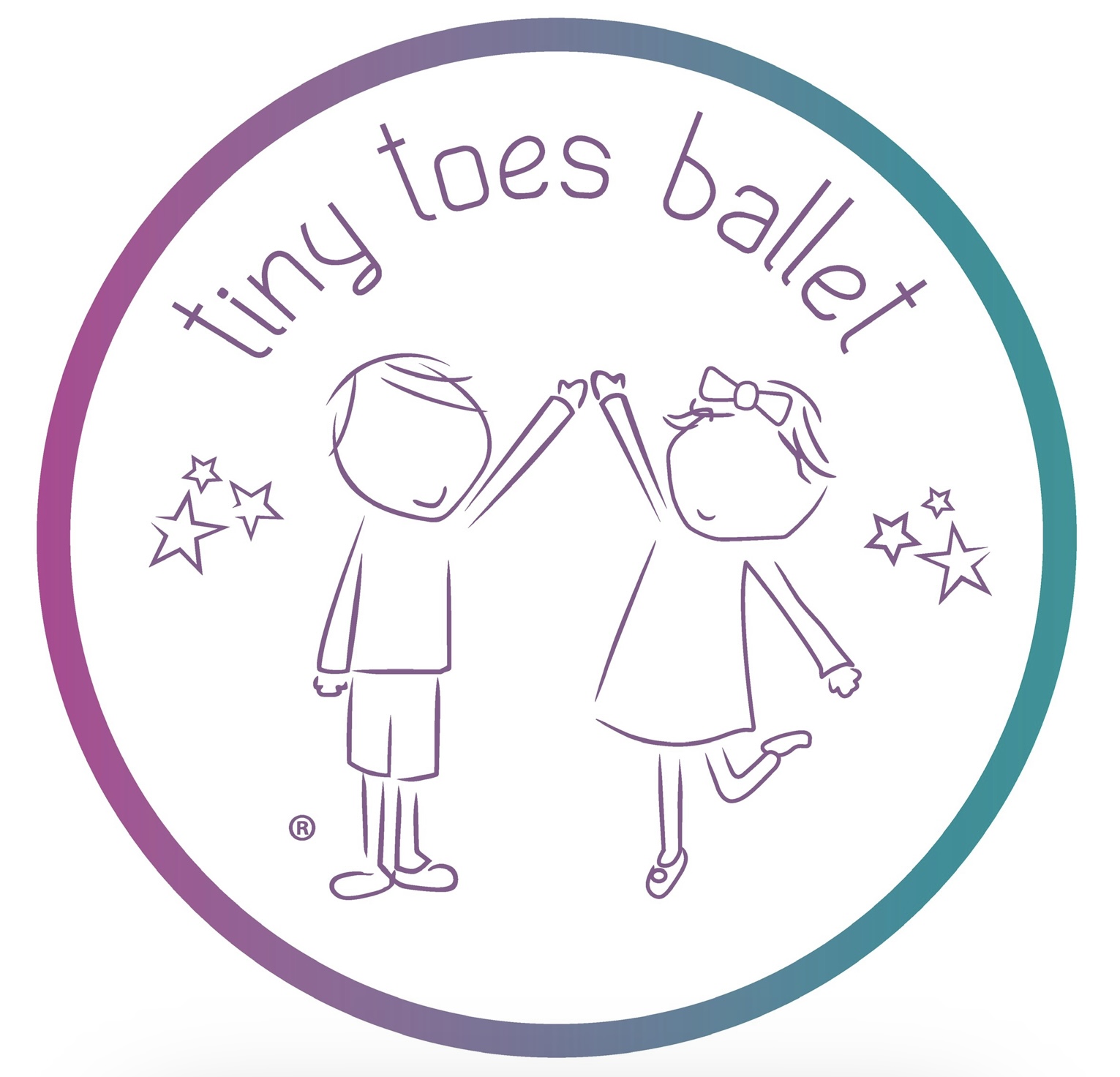 Tiny toes ballet Essex West 's logo