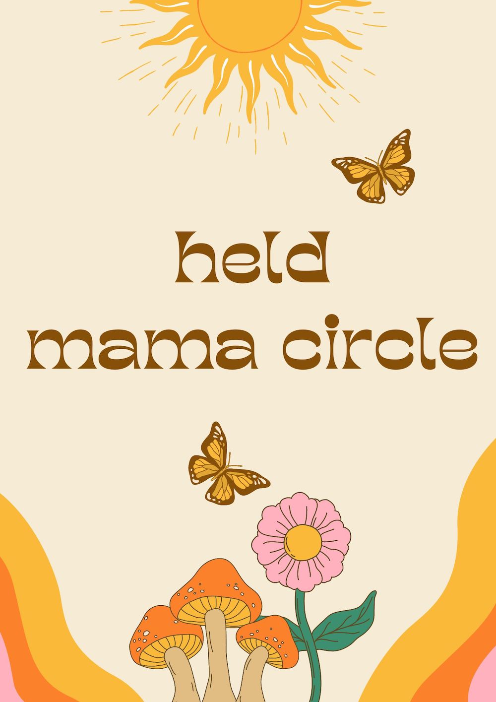 Held Mama Circle - Cher Brighton Yoga's logo