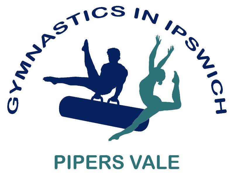 Gymnastics in Ipswich Home of Pipers Vale Gymnastics Club's logo