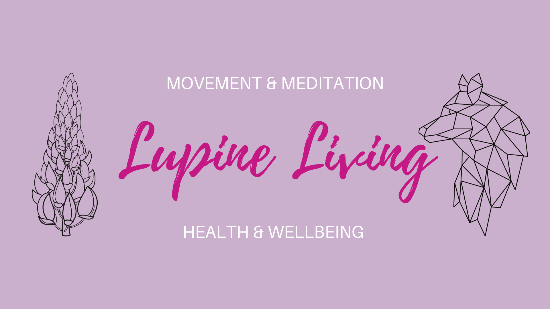 Lupine Living: Yoga Classes for parents and children's logo